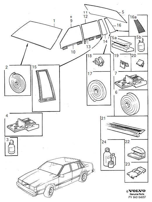 Full size assembly image of Windscreen, rear window and door windows, windshield, rear window and door windows (1/6)