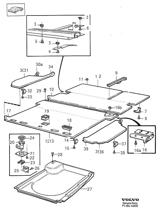 Full size assembly image of Cargo area trim (1/6)