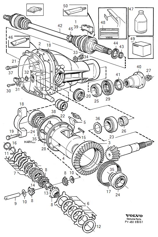 Full size assembly image of Split rear axle (1/6)