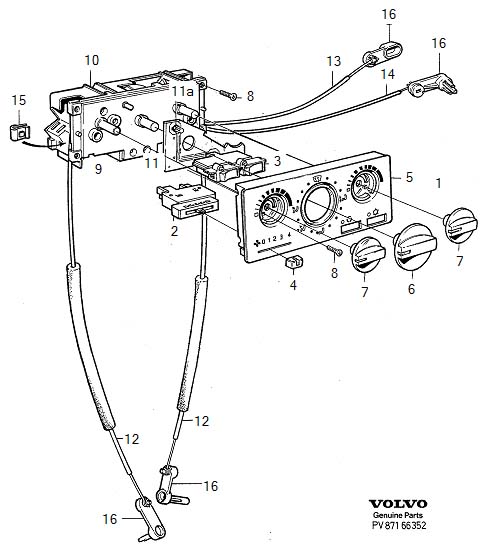 Full size assembly image of Heater controls (1/6)