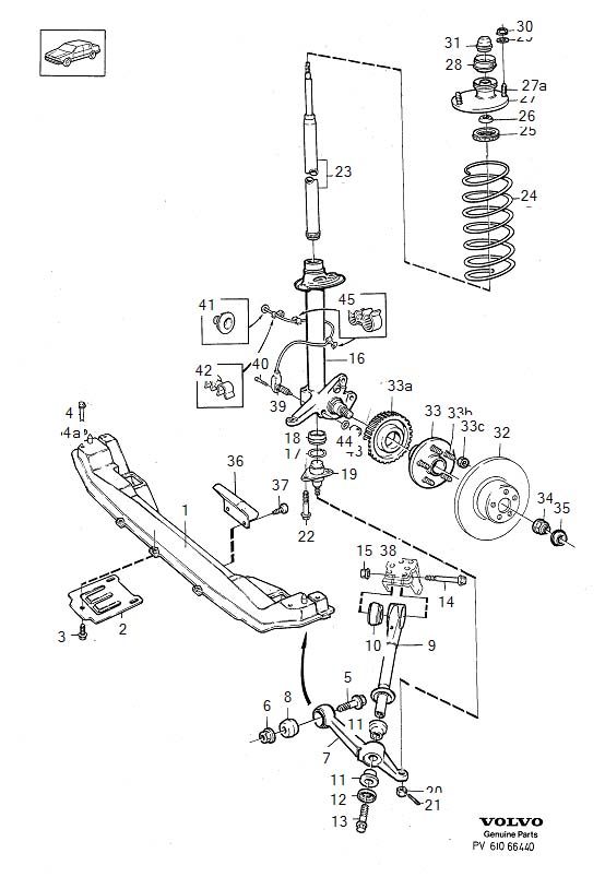 Diagram Front axle for your 2011 Volvo XC60   