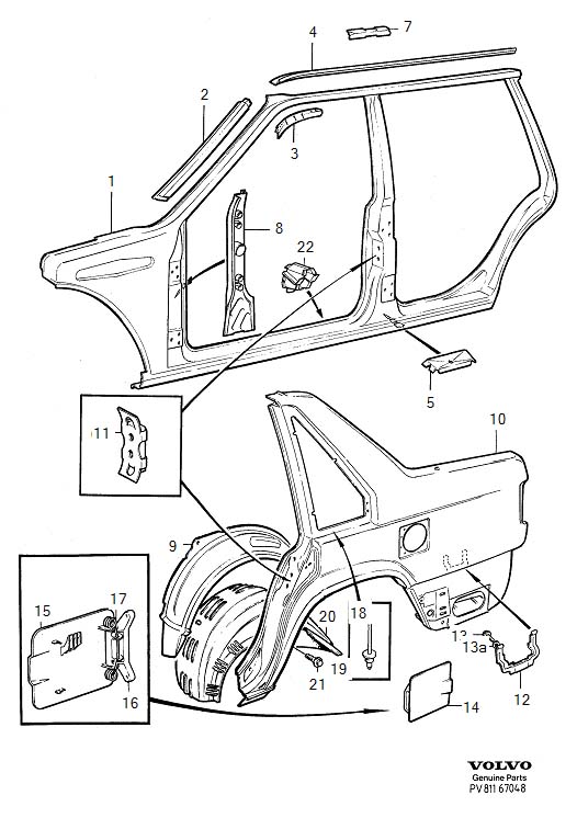 Full size assembly image of Body frame (1/6)
