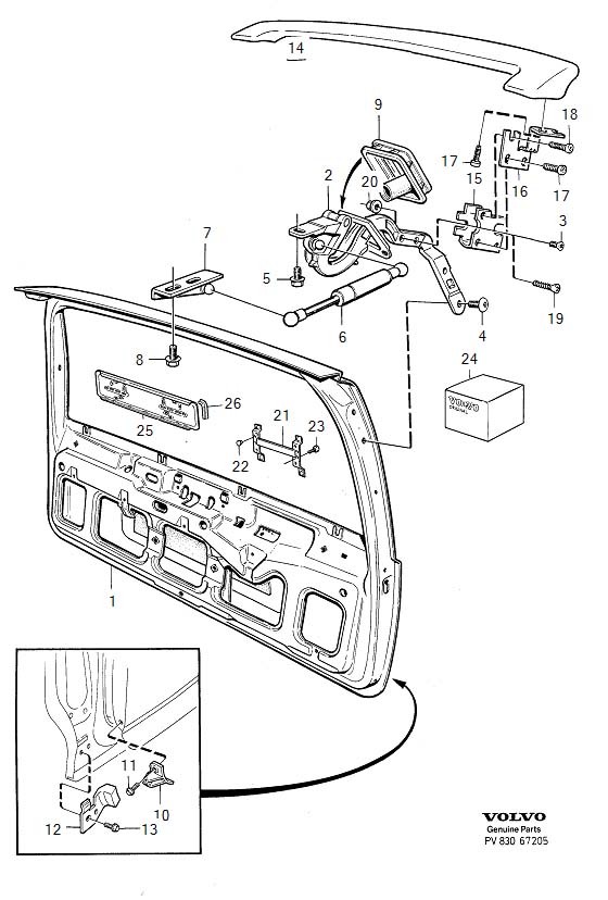 Diagram Body frame for your 2014 Volvo XC60   