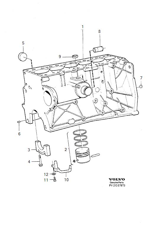 Full size assembly image of Cylinder block, engine block (1/6)