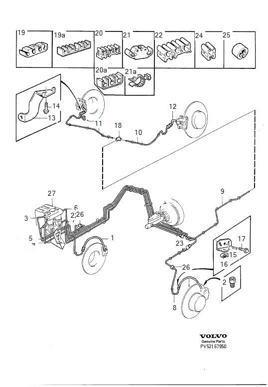 Full size assembly image of Brake pipes, brake lines (1/6)