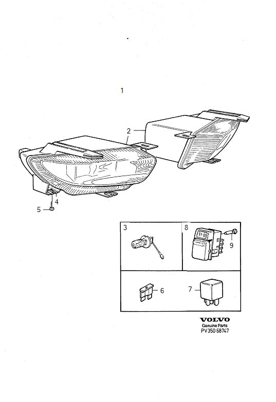 Full size assembly image of Fog lamp (1/6)