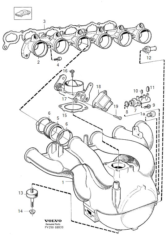 Diagram Inlet manifold for your 2021 Volvo S60   