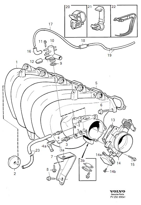 Diagram Inlet manifold for your 1998 Volvo V70 XC   