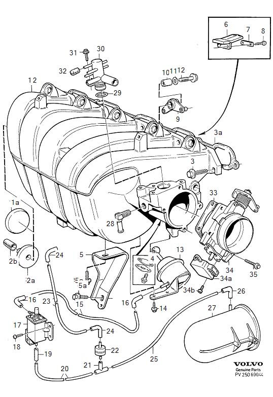Diagram Inlet manifold for your 2023 Volvo XC60   