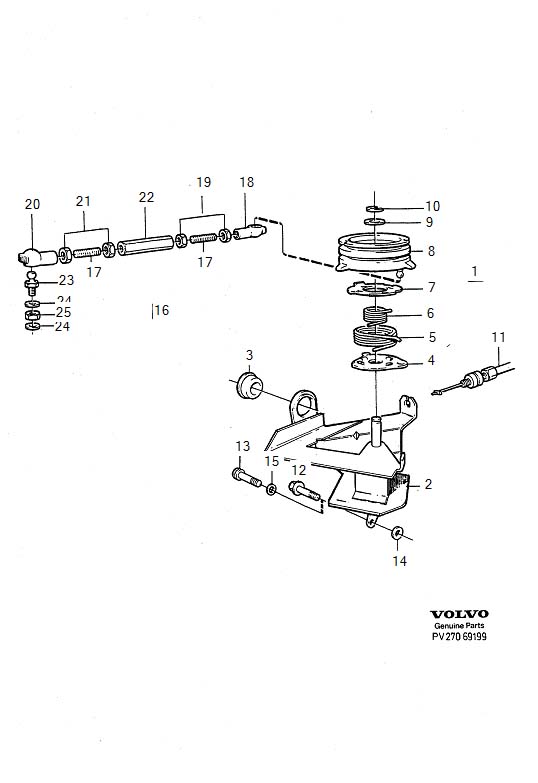 Full size assembly image of Control pulley with fittings (1/6)