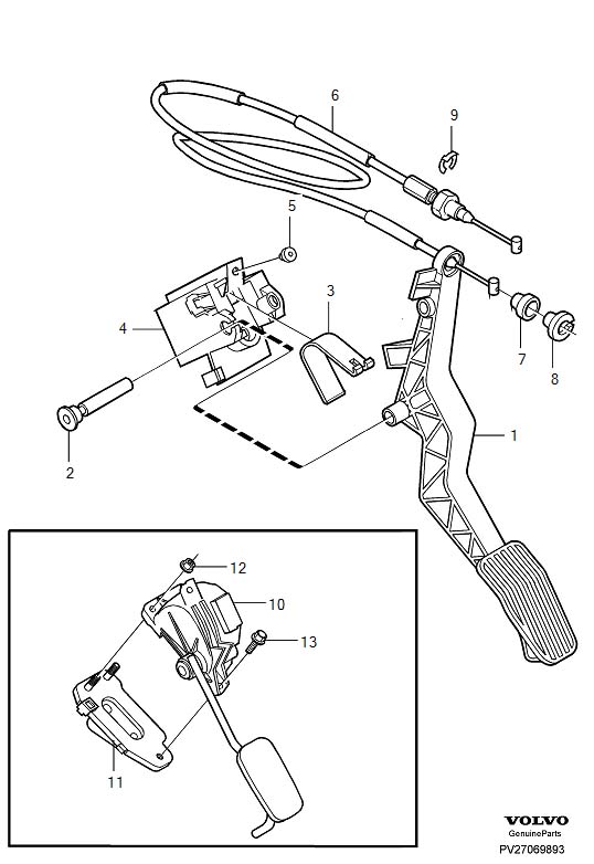 Full size assembly image of Throttle control (1/6)