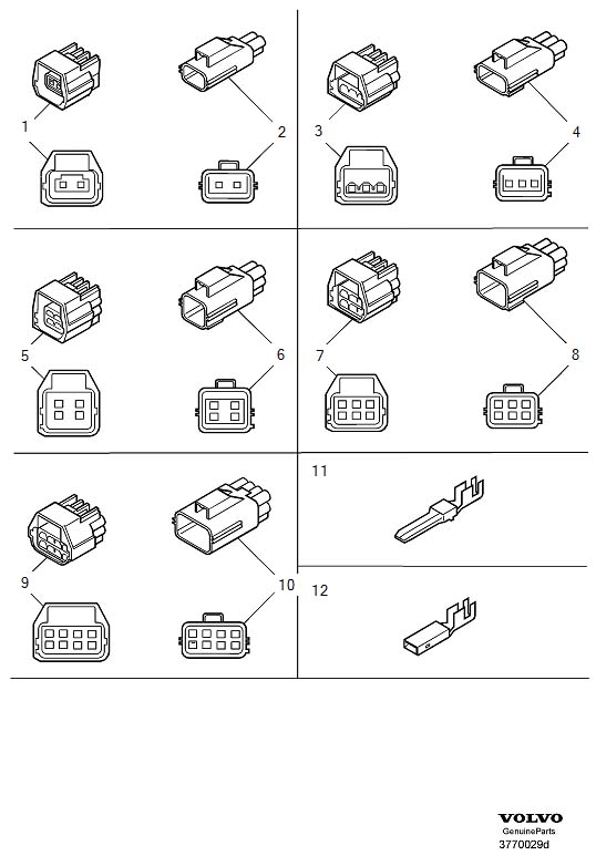 Diagram Connector for your 2003 Volvo S60   