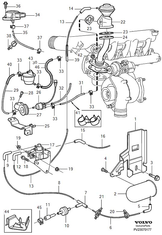 Diagram Fuel system for your 2009 Volvo V70   