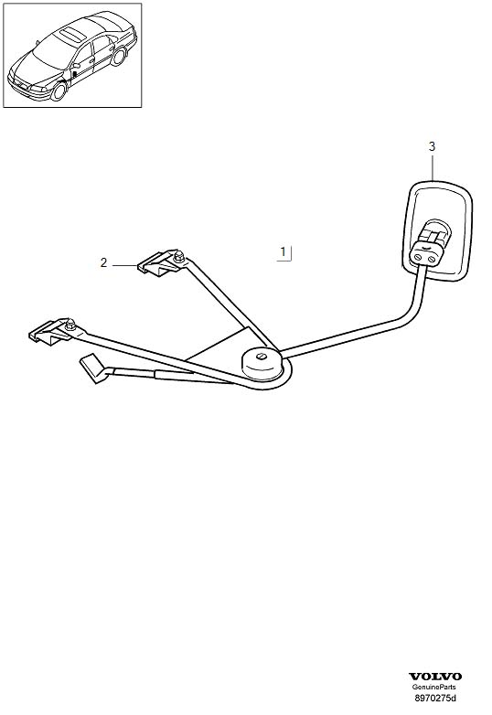 Diagram Caravan mirrors for your 2011 Volvo S60   