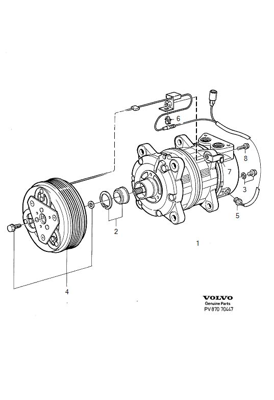 Diagram Compressor for your Volvo S60 Cross Country  