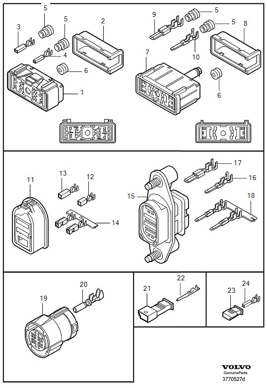 Diagram Connector for your 2002 Volvo V70   