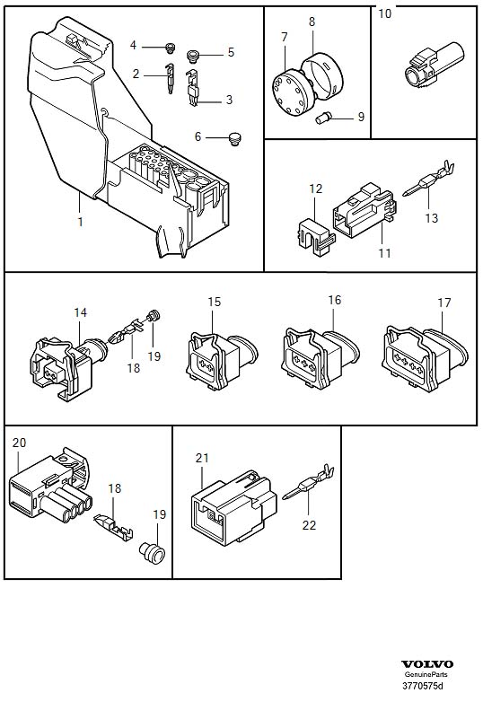 Diagram Connector for your 2002 Volvo S60   