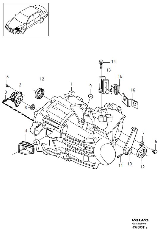Diagram Gearbox, manual, manual transmission for your 2020 Volvo XC60   