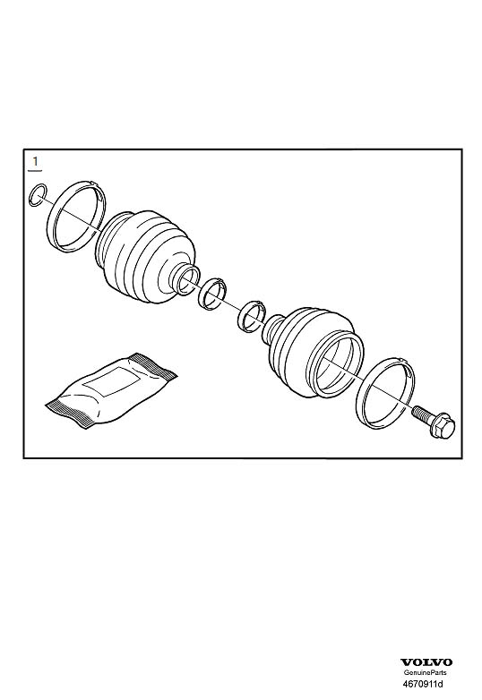 Diagram Drive shaft, Drive shafts for your Volvo