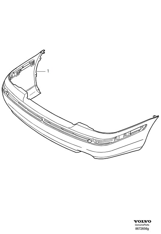Full size assembly image of Rear bumper (1/6)