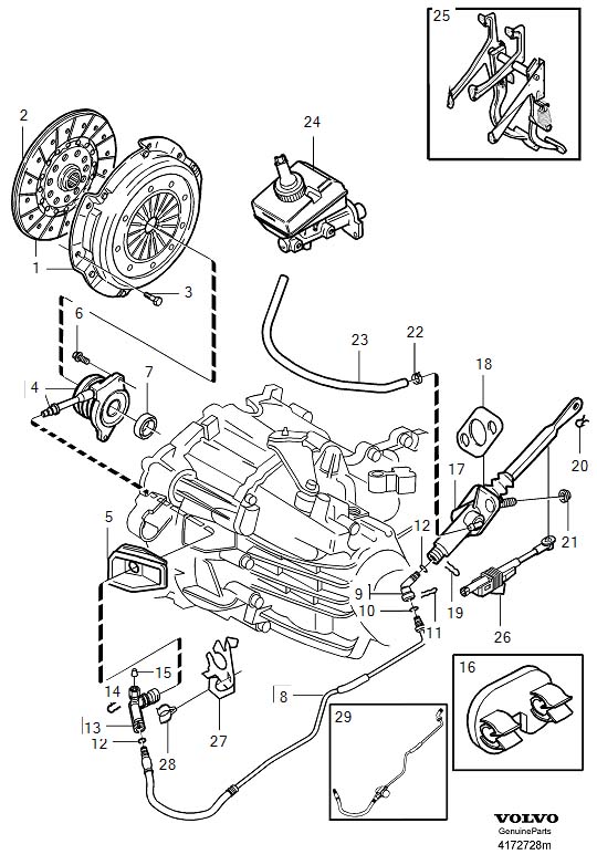 Diagram Clutch for your 2007 Volvo V70   