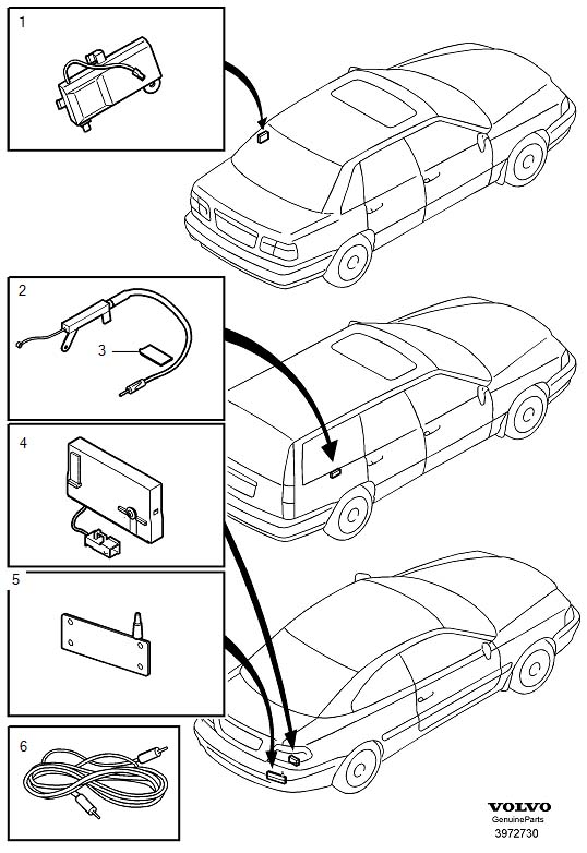 Diagram Antenna amplifier for your Volvo
