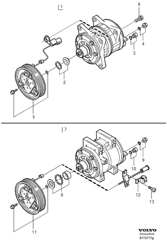 Diagram Compressor for your 2000 Volvo S40   