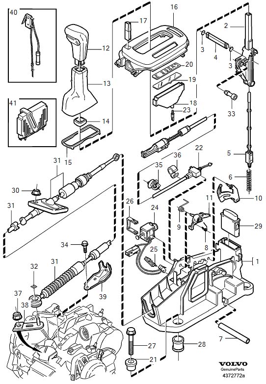 Diagram Shift control, gearshift for your 2016 Volvo S60   