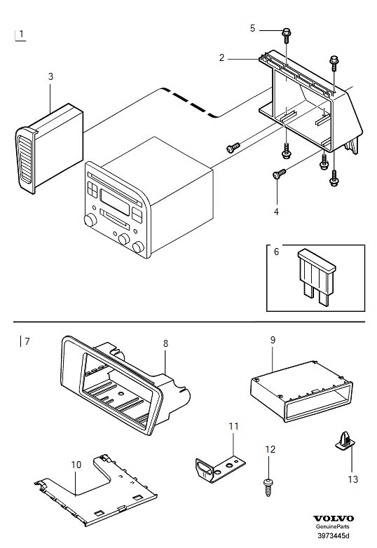 Diagram Installation kit for your 1999 Volvo V70   