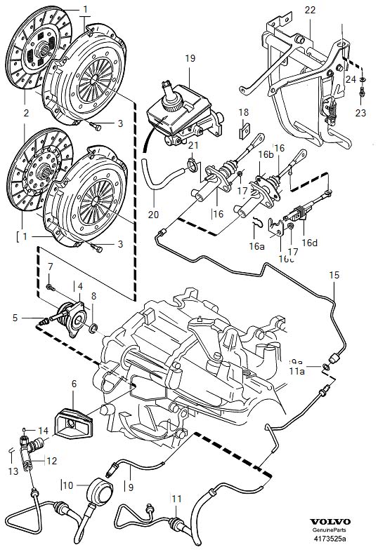 Diagram Clutch for your Volvo V70  