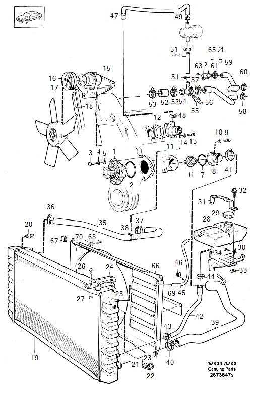 Full size assembly image of Cooling system (1/6)