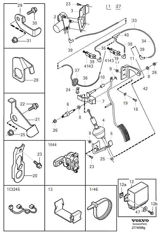 Diagram Cruise control, kit for your 2006 Volvo S40   