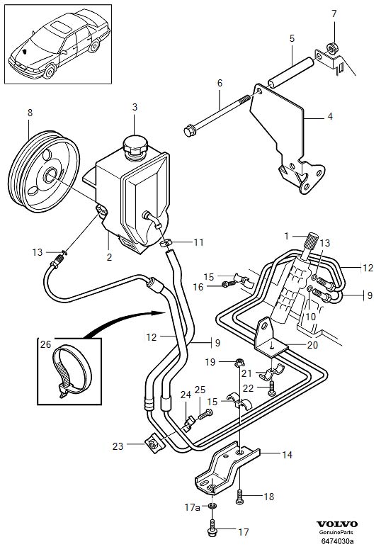 Diagram Pump for your Volvo S60 Cross Country  
