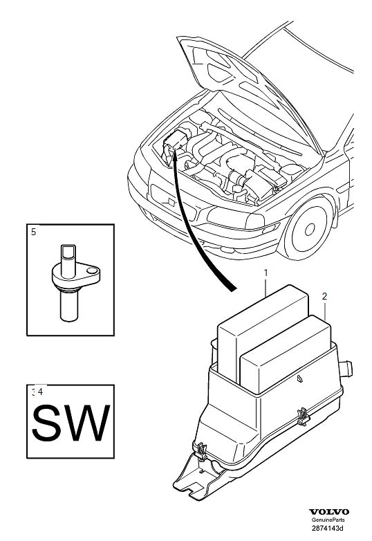 Diagram Regulating system for your 1998 Volvo V70   