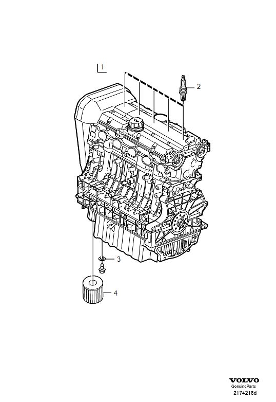 Diagram Engine for your 2006 Volvo V70   