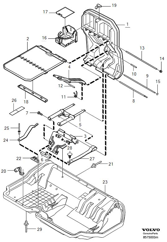 Diagram Table for your 2003 Volvo V70   
