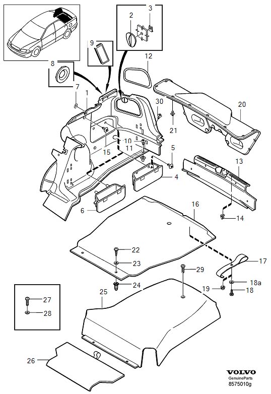 Full size assembly image of Cargo area trim (1/6)
