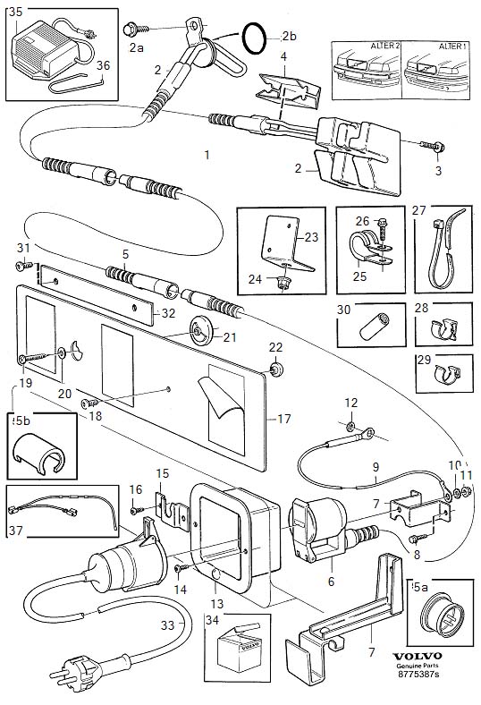 Diagram Electric engine heater for your 2009 Volvo S60   