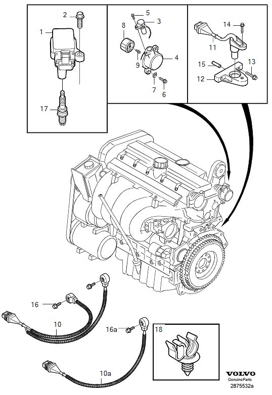 Diagram Ignition system for your 2000 Volvo V70   