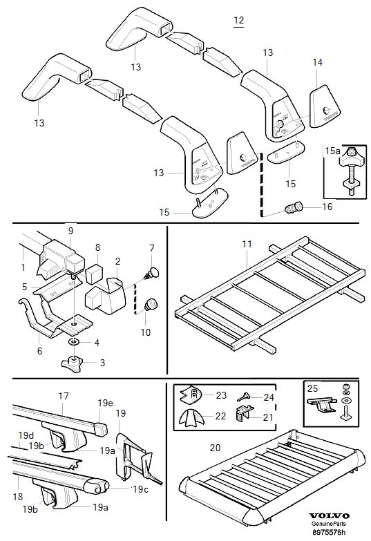 Diagram Load retainer for your 2004 Volvo S40   