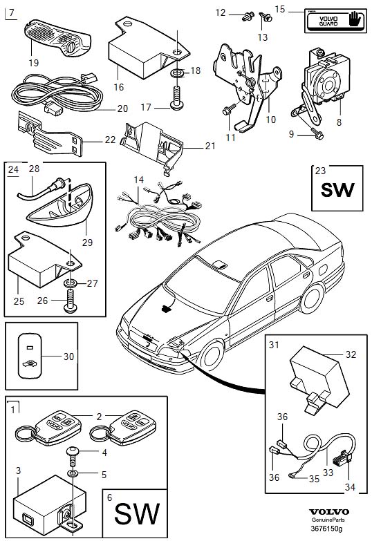 Full size assembly image of Burglar alarm (1/6)