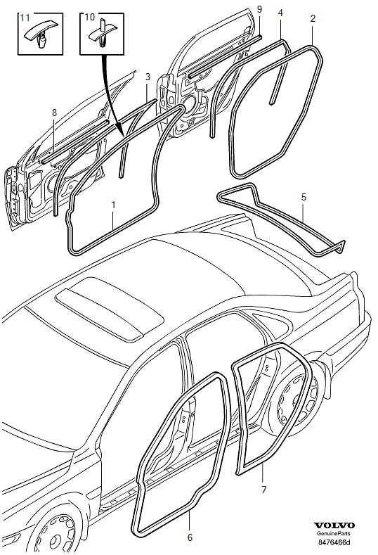 Full size assembly image of Sealing strips (1/6)