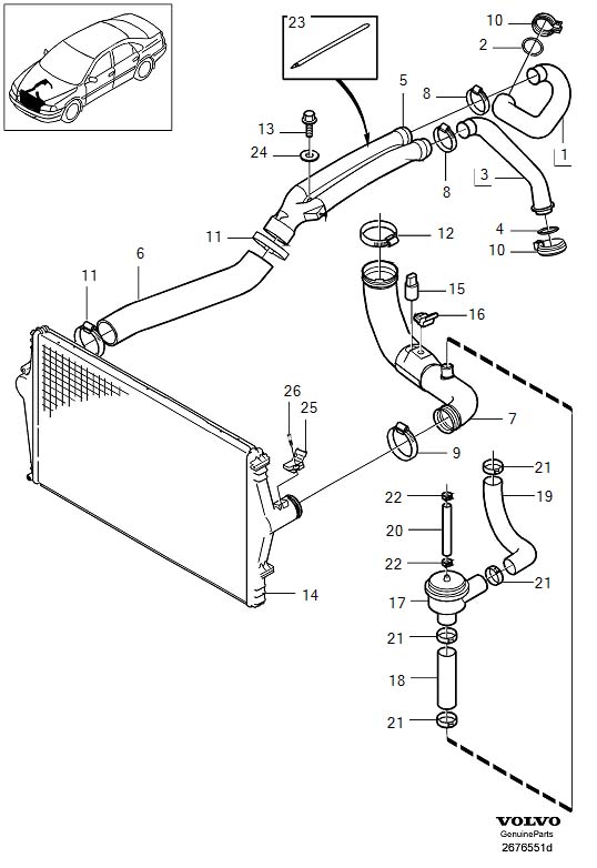 Full size assembly image of Intercooler (1/6)