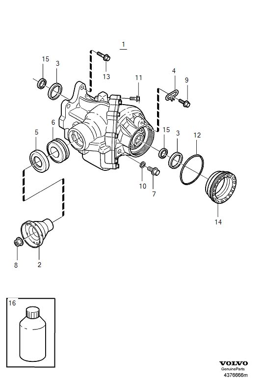 Diagram Angle gear, Bevel gear for your 2022 Volvo XC60   