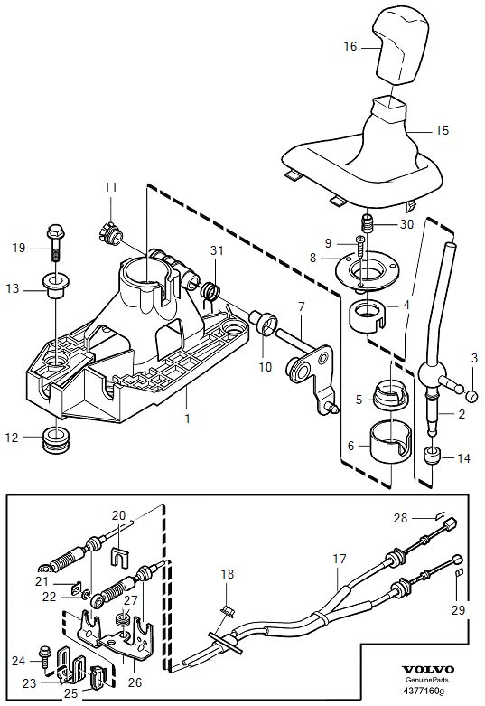 Diagram Gearbox, manual for your 2009 Volvo V70   