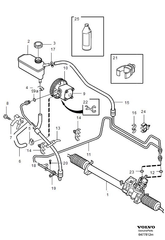 Diagram Pump, servo steering for your 2018 Volvo XC60   