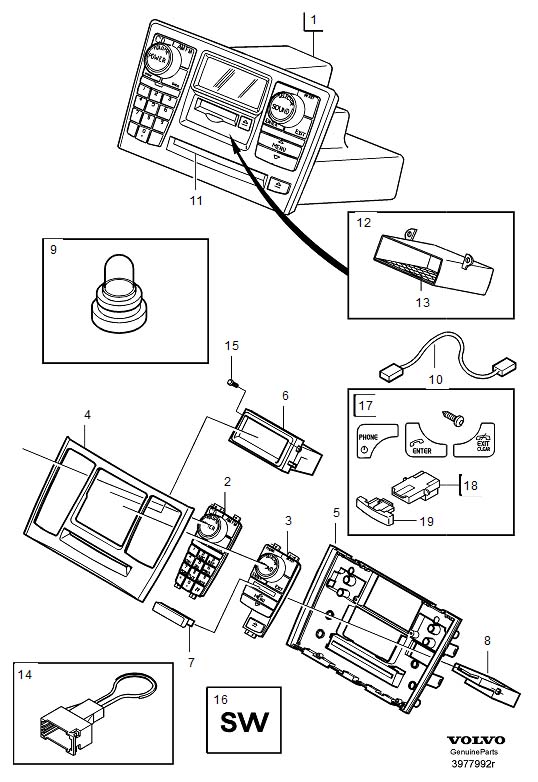 Diagram Infotainment control module (icm) for your 1999 Volvo V70   