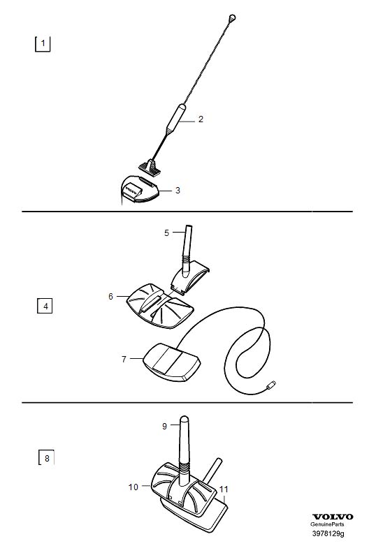 Full size assembly image of Glassmounted phone antenna (1/6)