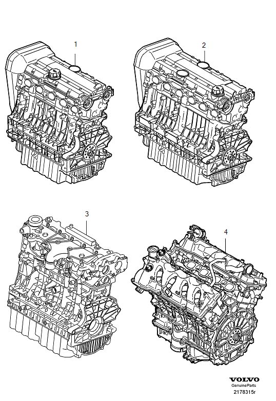 Diagram Motor assembly for your 2010 Volvo V70   