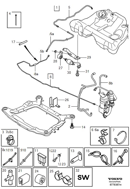 Diagram Parking heater for your 2015 Volvo XC60   